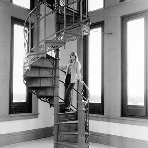 Bay City Hall iron spiral stair