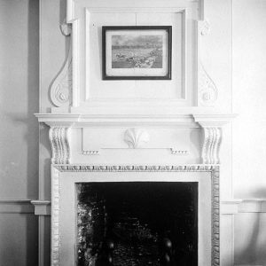Federal style fireplace and overmantel