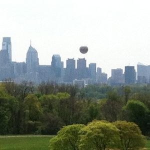 Center city Philadelphia from Belmont Mansion