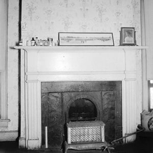 Second floor bedroom mantlepiece