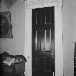 Ornamental door casing and pediment