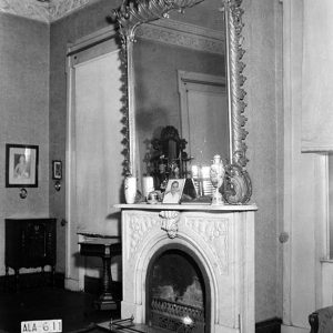 Parlor fireplace mantle