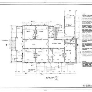 Manship House floor plan, Jackson MS