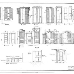 Gothic Revival window and door drawing