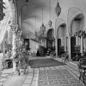 Enclosed cloister at Mar-a-Lago