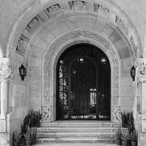 Spanish Revival entry door