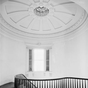 Circular stair domed ceiling