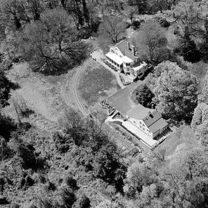 Ridgeland Mansion aerial view, Fairmount Park, Philadelphia