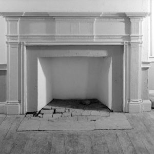 Plaster fireplace surround